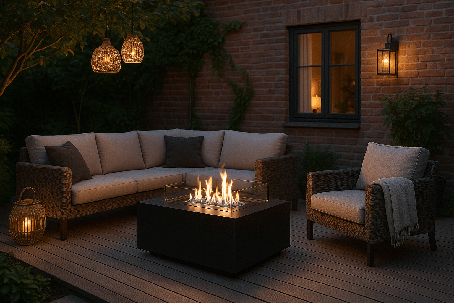 Skab hygge på terrassen med en biopejs